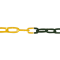 Plastic barrier chain | 25 | 6 mm thick | yellow / black
